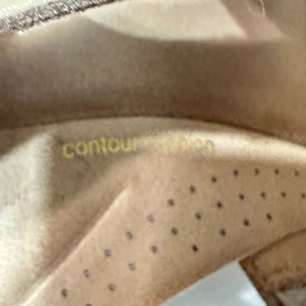 Clarks Womens Eleri Rae Leather Criss Cross Shoes Size 9 Cork Wedge Heel Sandals - Picture 4 of 13
